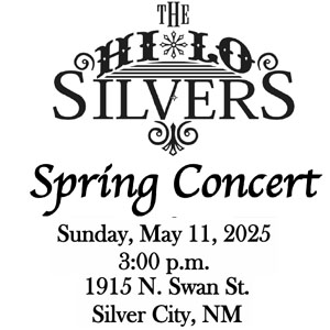 Hi Lo Silvers concert May 11, 2025 3 p.m. at the Hearth